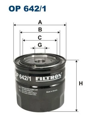 Alyvos filtras FILTRON OP 642/1