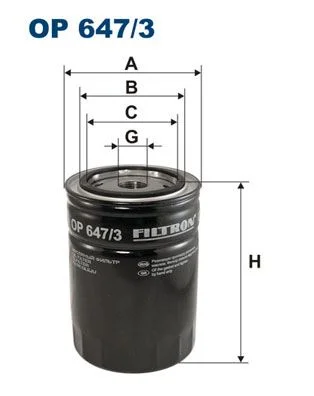 Olejový filter FILTRON OP 647/3