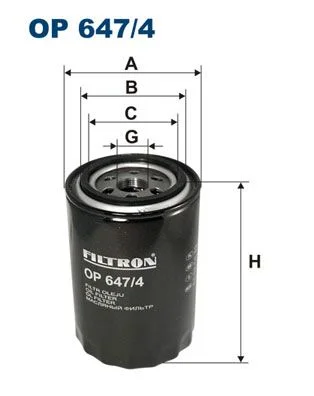 Alyvos filtras FILTRON OP 647/4