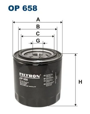 Alyvos filtras FILTRON OP 658