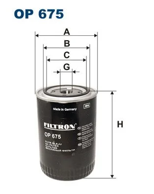 Alyvos filtras FILTRON OP675