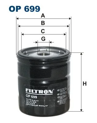 Alyvos filtras FILTRON OP 699