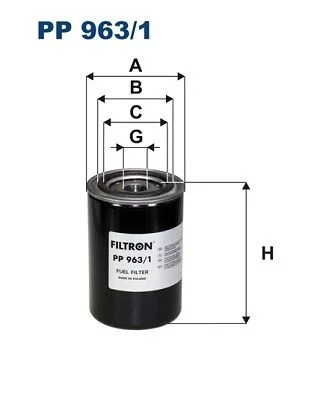 Kuro filtras FILTRON PP 963/1