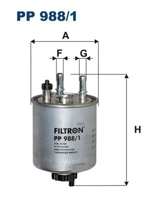 Kuro filtras FILTRON PP 988/1