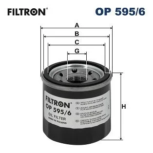 Alyvos filtras filtron OP595/6