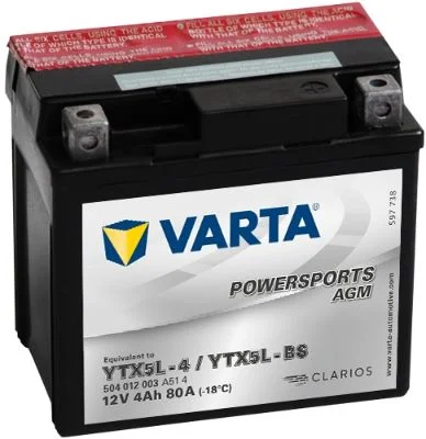 Štartovacia batéria VARTA 504012008I314