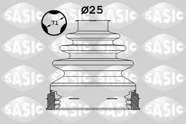 Bellow Kit, drive shaft SASIC 1906107