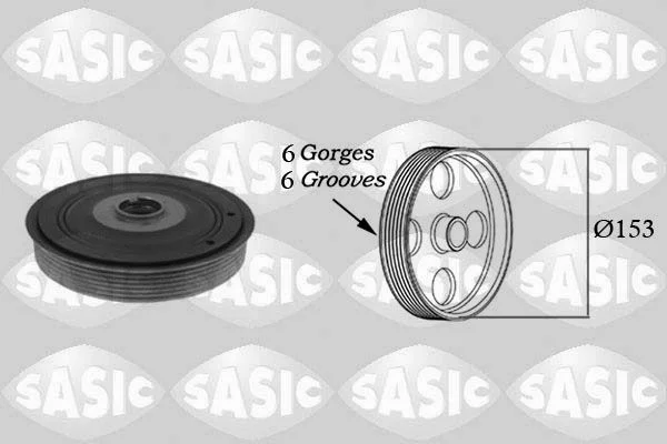 Belt Pulley, crankshaft SASIC 2150012