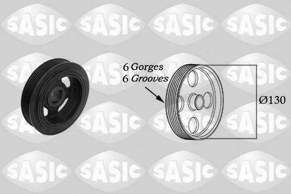 Belt Pulley, crankshaft SASIC 2156048