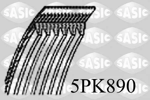 V formos rumbuoti diržai SASIC 5PK890