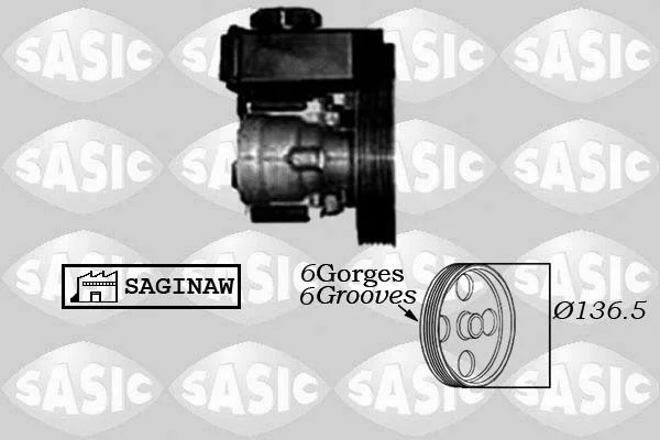 Hidraulinis siurblys, vairo sistema SASIC 7070007