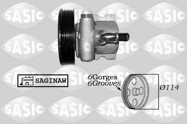 Hidraulinis siurblys, vairo sistema SASIC 7070016