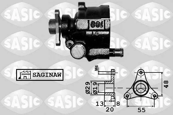Hidraulinis siurblys, vairo sistema SASIC 7074001
