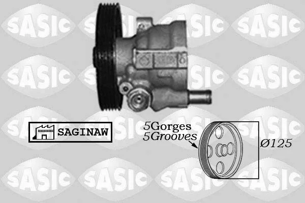 Hidraulinis siurblys, vairo sistema SASIC 7074002