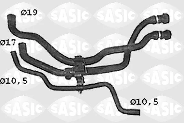 Hadica chladiča SASIC SWH4308