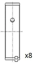 Connecting Rod Bearing Shell FAI AutoParts BB2011-STD