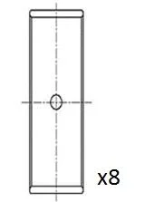Connecting Rod Bearing Shell FAI AutoParts BB2061-STD