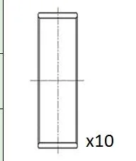 Connecting Rod Bearing Shell FAI AutoParts BB2073-025