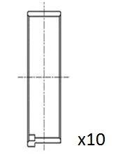 Connecting Rod Bearing Shell FAI AutoParts BB2075-STD