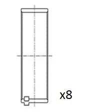 Connecting Rod Bearing Shell FAI AutoParts BB2082-STD