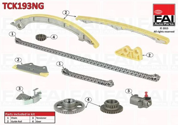 Sada rozvodových reťazí FAI AutoParts TCK193NG