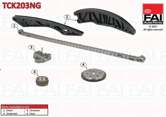 Sada rozvodových reťazí FAI AutoParts TCK203NG
