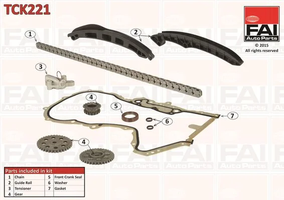 Sada rozvodových reťazí FAI AutoParts TCK221