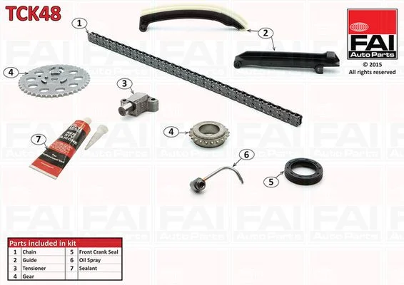 Sada rozvodových reťazí FAI AutoParts TCK48