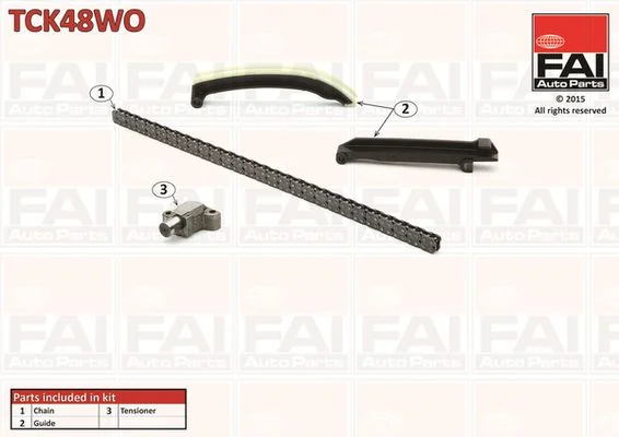 Sada rozvodových reťazí FAI AutoParts TCK48WO