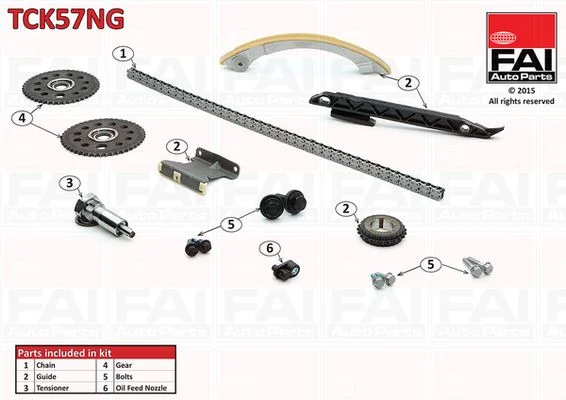 Sada rozvodových reťazí FAI AutoParts TCK57NG