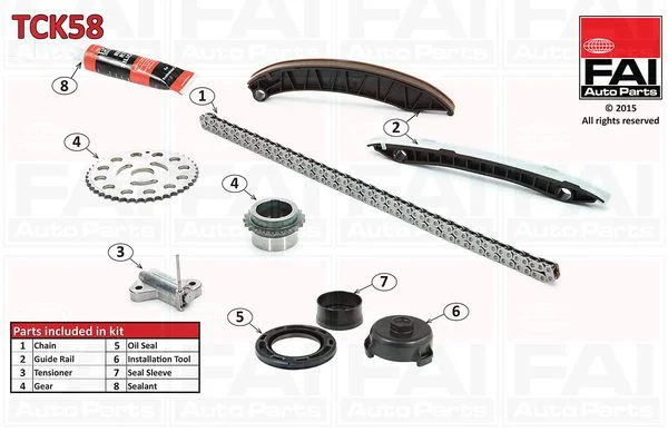 Sada rozvodových reťazí FAI AutoParts TCK58