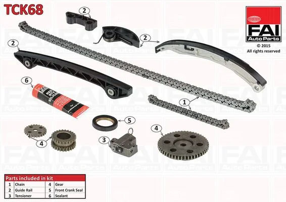 Sada rozvodových reťazí FAI AutoParts TCK68
