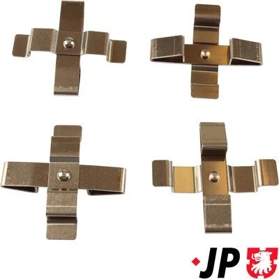 Priedų komplektas, diskinių stabdžių trinkelės JP GROUP 1164006910