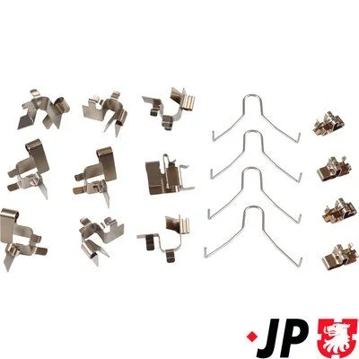 Priedų komplektas, diskinių stabdžių trinkelės JP GROUP 4864002910