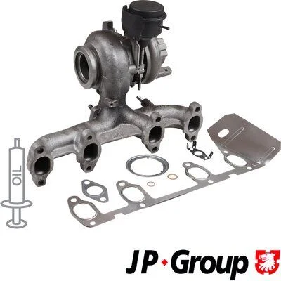 Kompresorius, įkrovimo sistema JP GROUP 1117406600