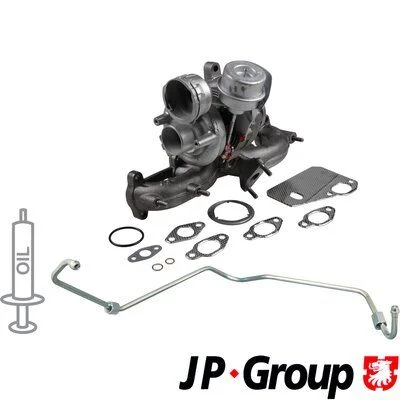 Kompresorius, įkrovimo sistema JP GROUP 1117801110