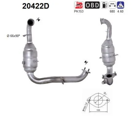 Catalytic Converter AS 20422D