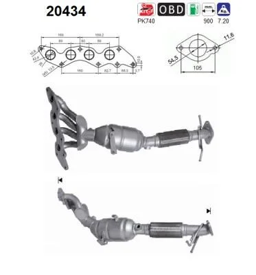 Catalytic Converter AS 20434