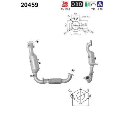 Catalytic Converter AS 20459