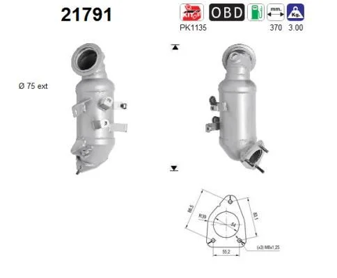 Catalytic Converter AS 21791