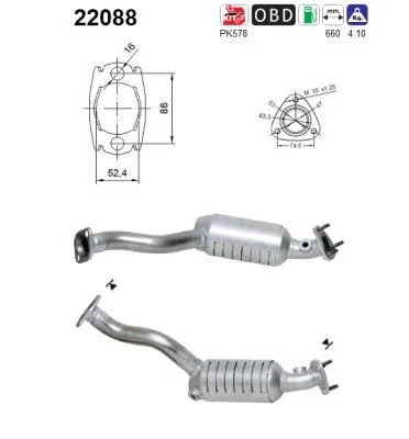 Catalytic Converter AS 22088