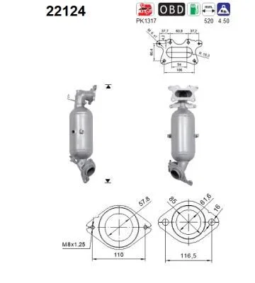 Catalytic Converter AS 22124