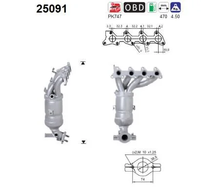 Catalytic Converter AS 25091