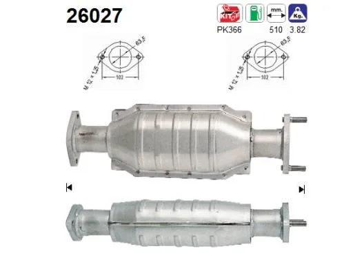 Katalizatoriaus keitiklis AS 26027