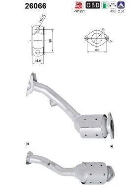 Catalytic Converter AS 26066