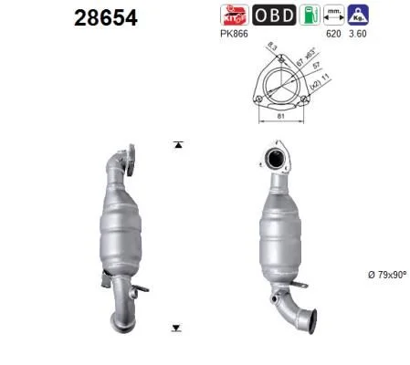 Catalytic Converter AS 28654