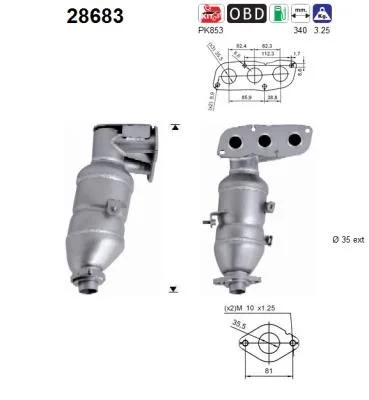Catalytic Converter AS 28683