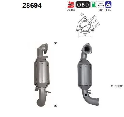 Catalytic Converter AS 28694