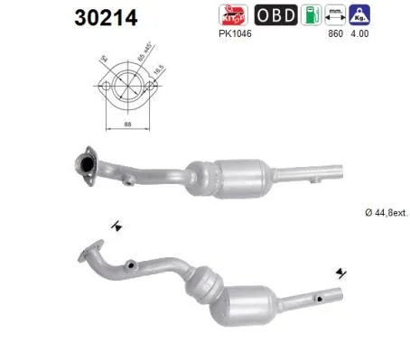 Catalytic Converter AS 30214