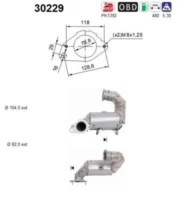 Catalytic Converter AS 30229